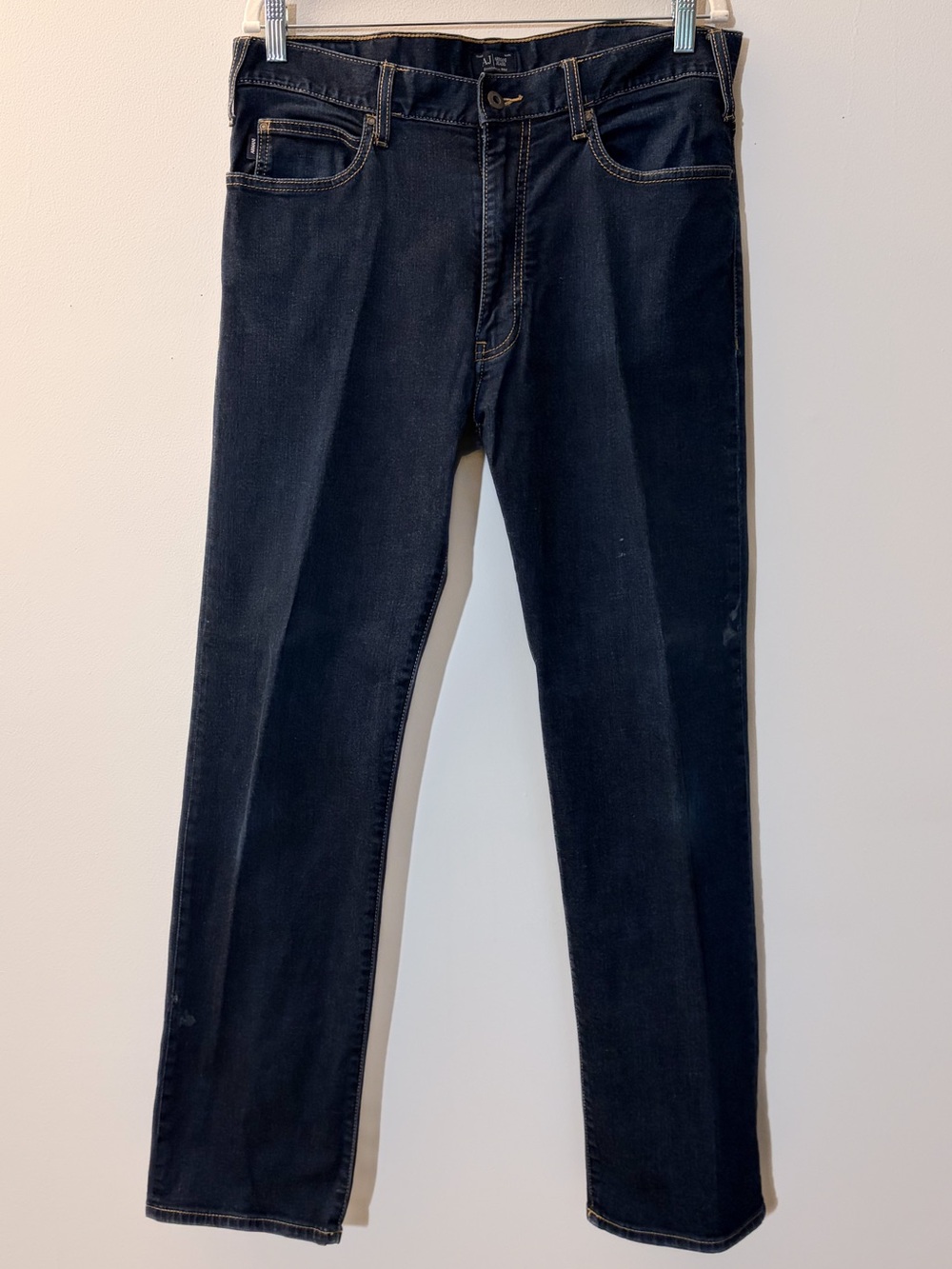 Armani Blue Jeans Men's Straight-Leg Denim
